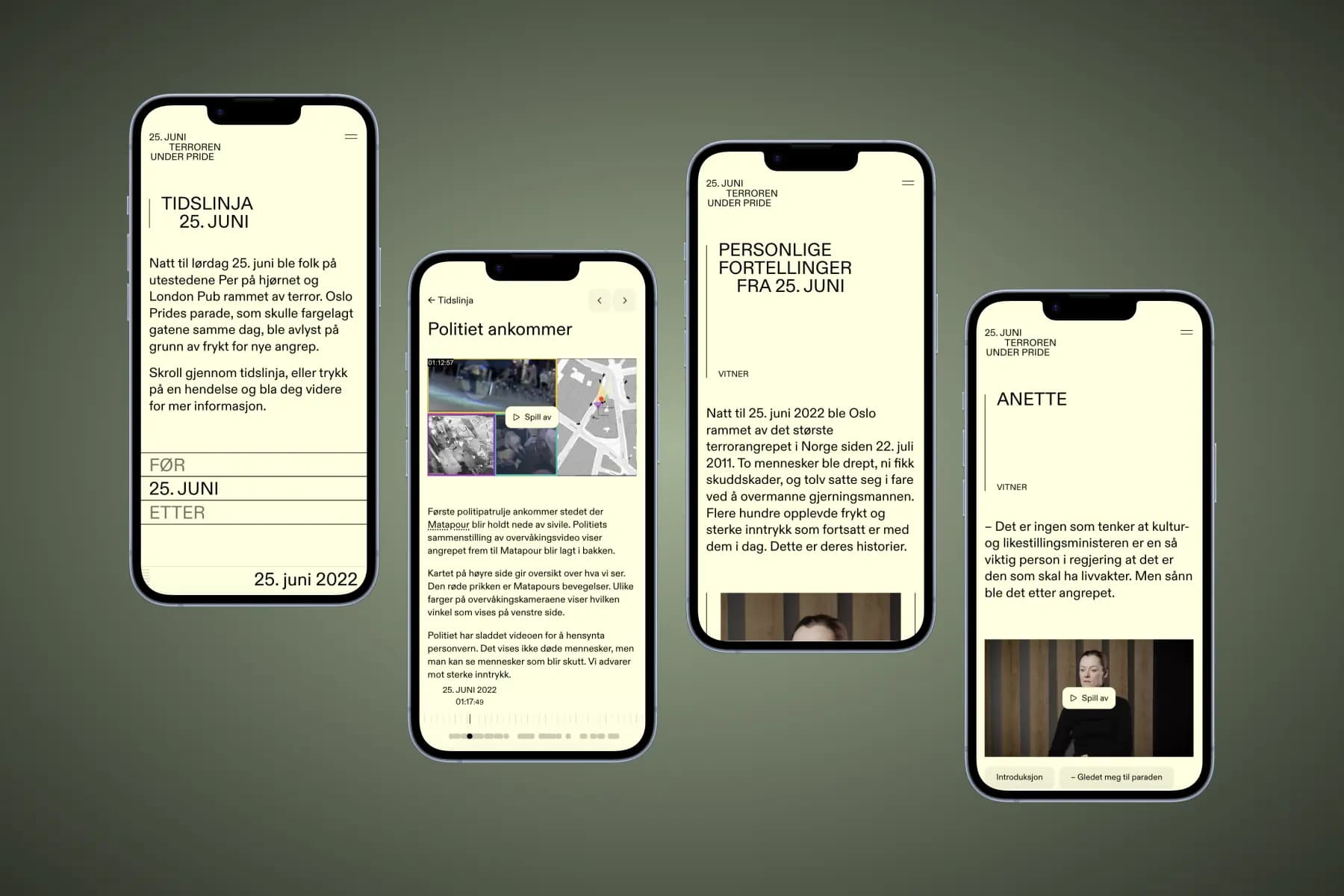 25. juni, terroren under Pride - mobilvisning