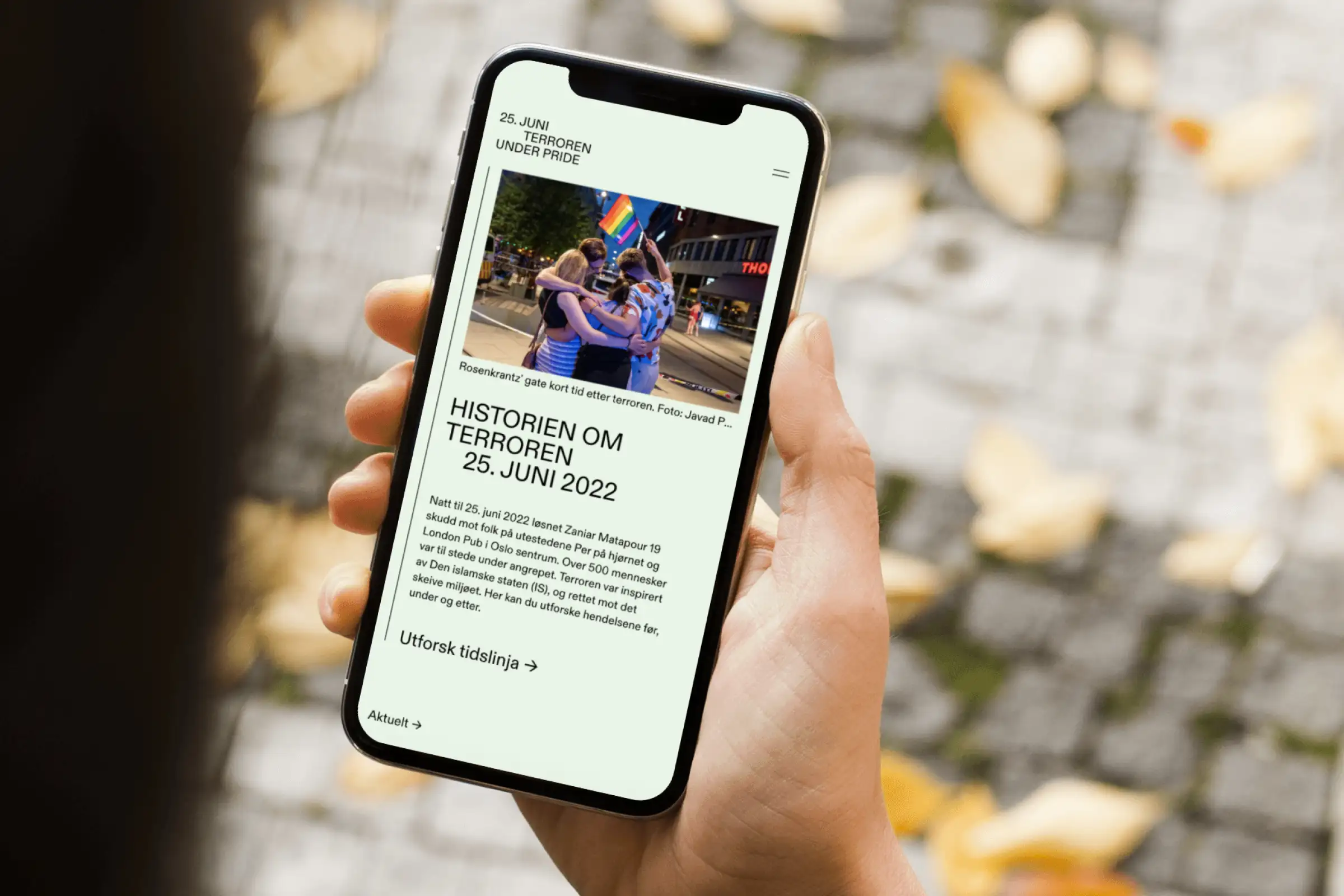 25. juni, terroren under Pride - mobilvisning